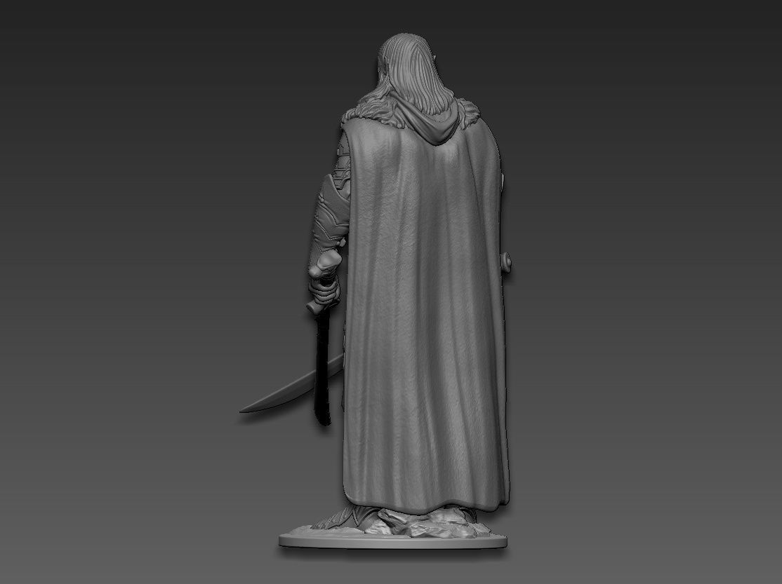Drizzt Do Urden 3D print model_6