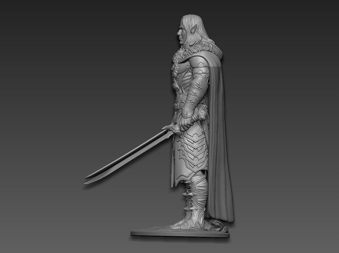 Drizzt Do Urden 3D print model_3