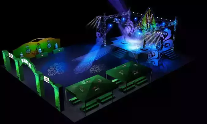 Stage party concert fashion catwalk T station  183