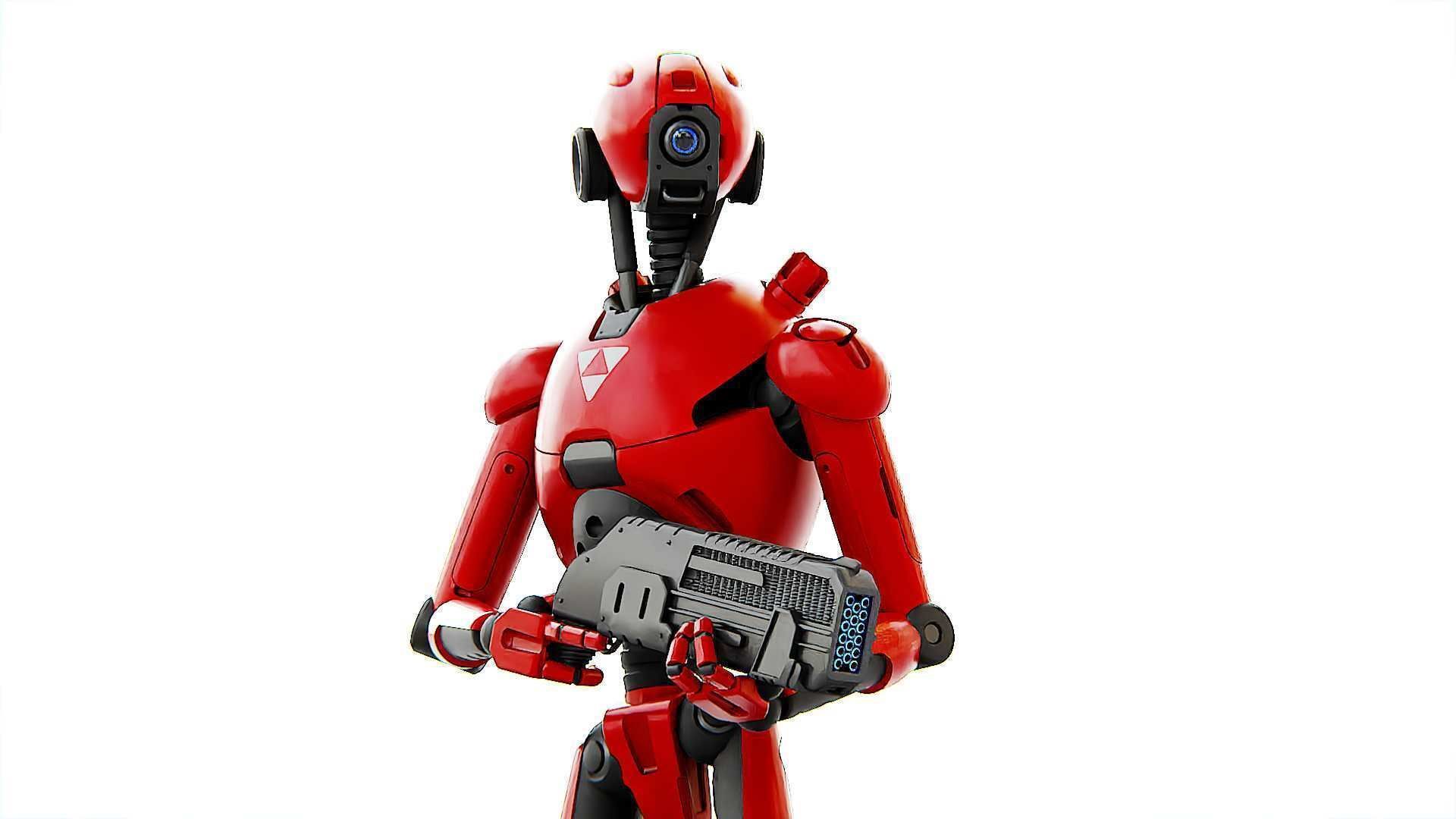 BATTLE DROID X-5000   RIGGED 3D model_2