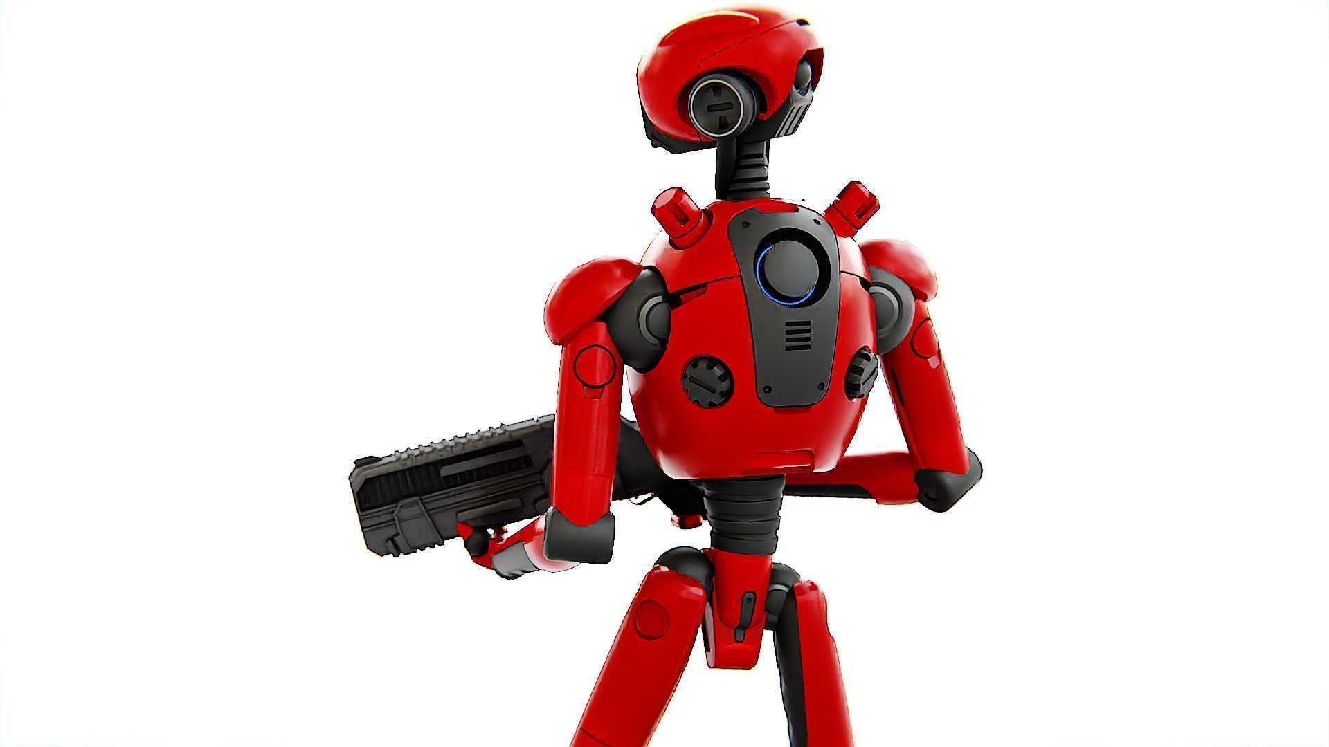 BATTLE DROID X-5000   RIGGED 3D model_19