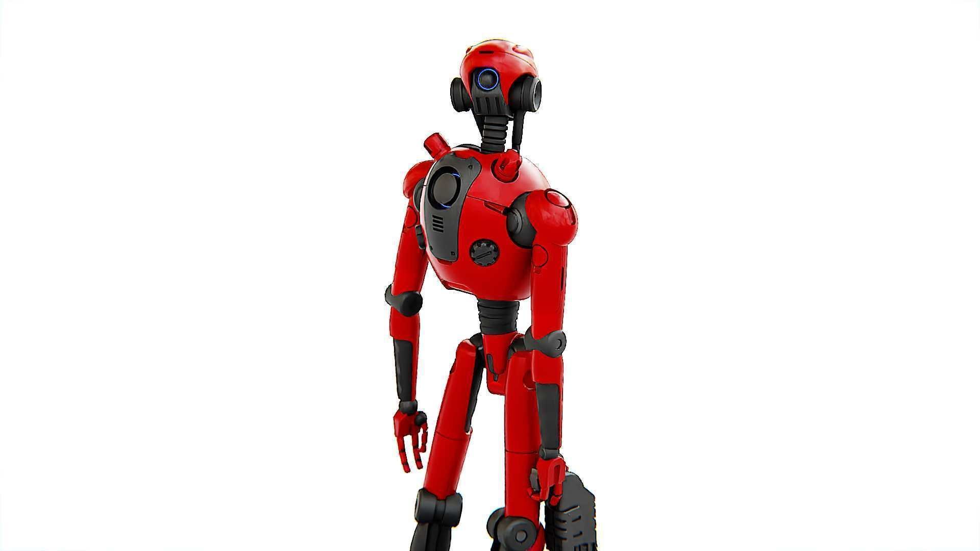 BATTLE DROID X-5000   RIGGED 3D model_29