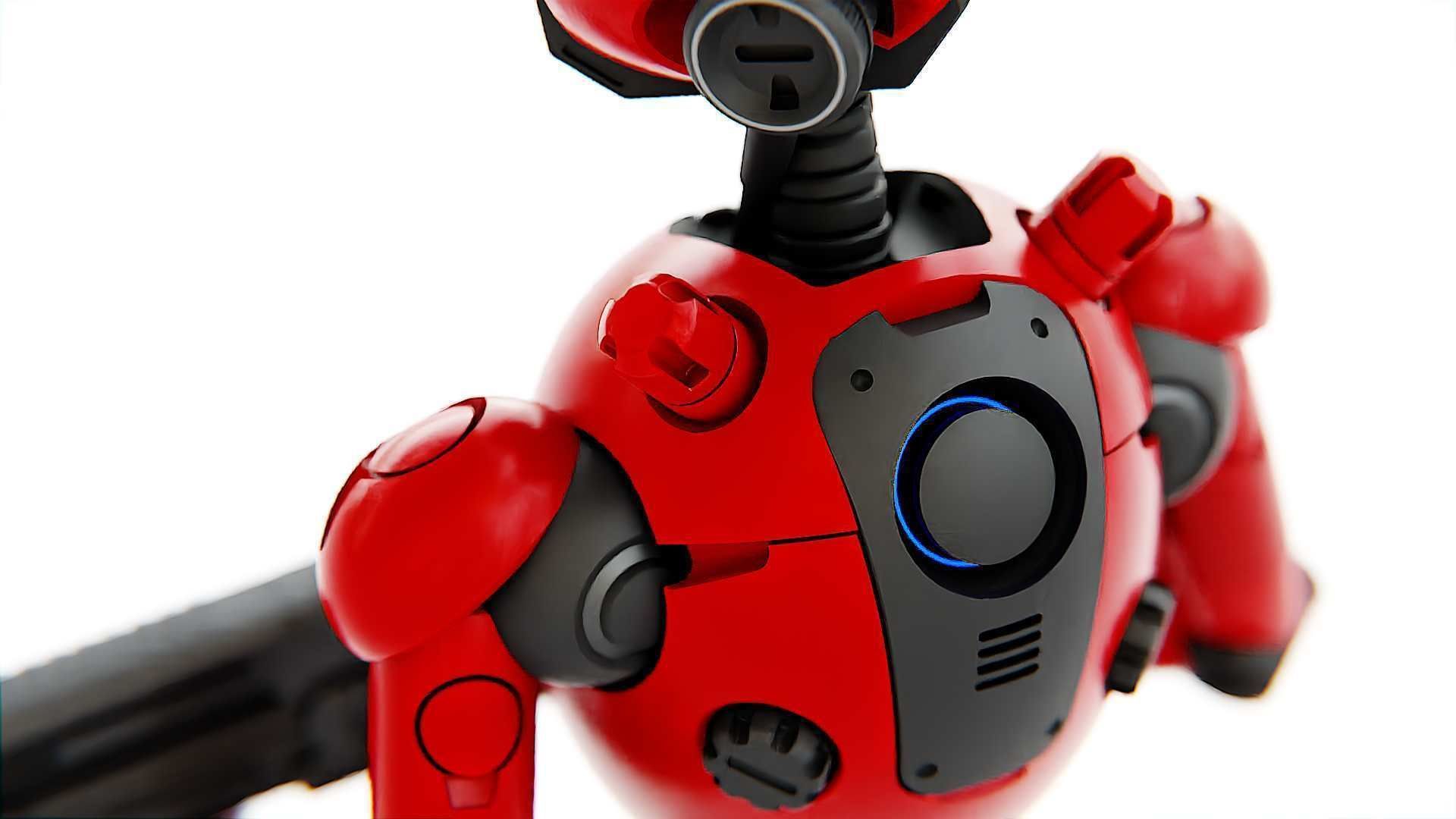 BATTLE DROID X-5000   RIGGED 3D model_12