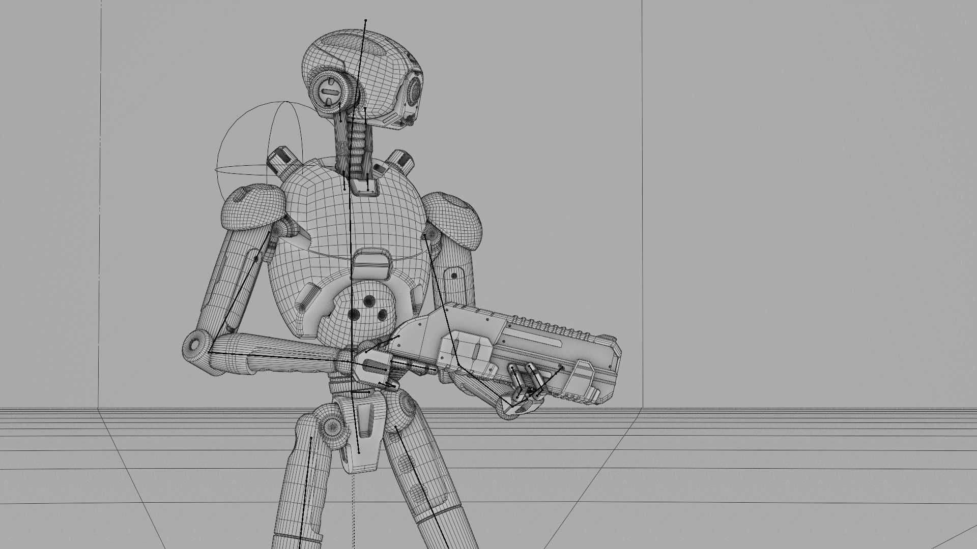 BATTLE DROID X-5000   RIGGED 3D model_37