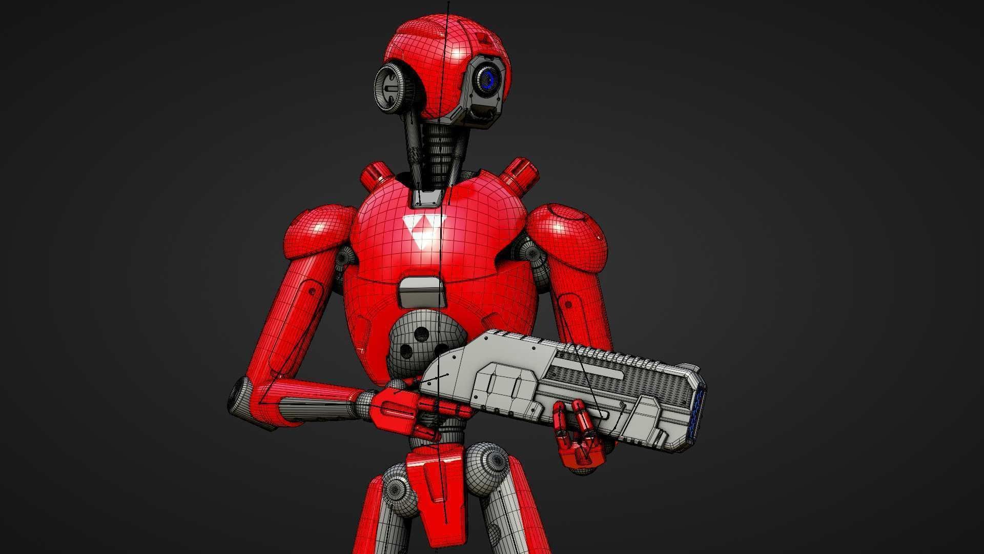 BATTLE DROID X-5000   RIGGED 3D model_36