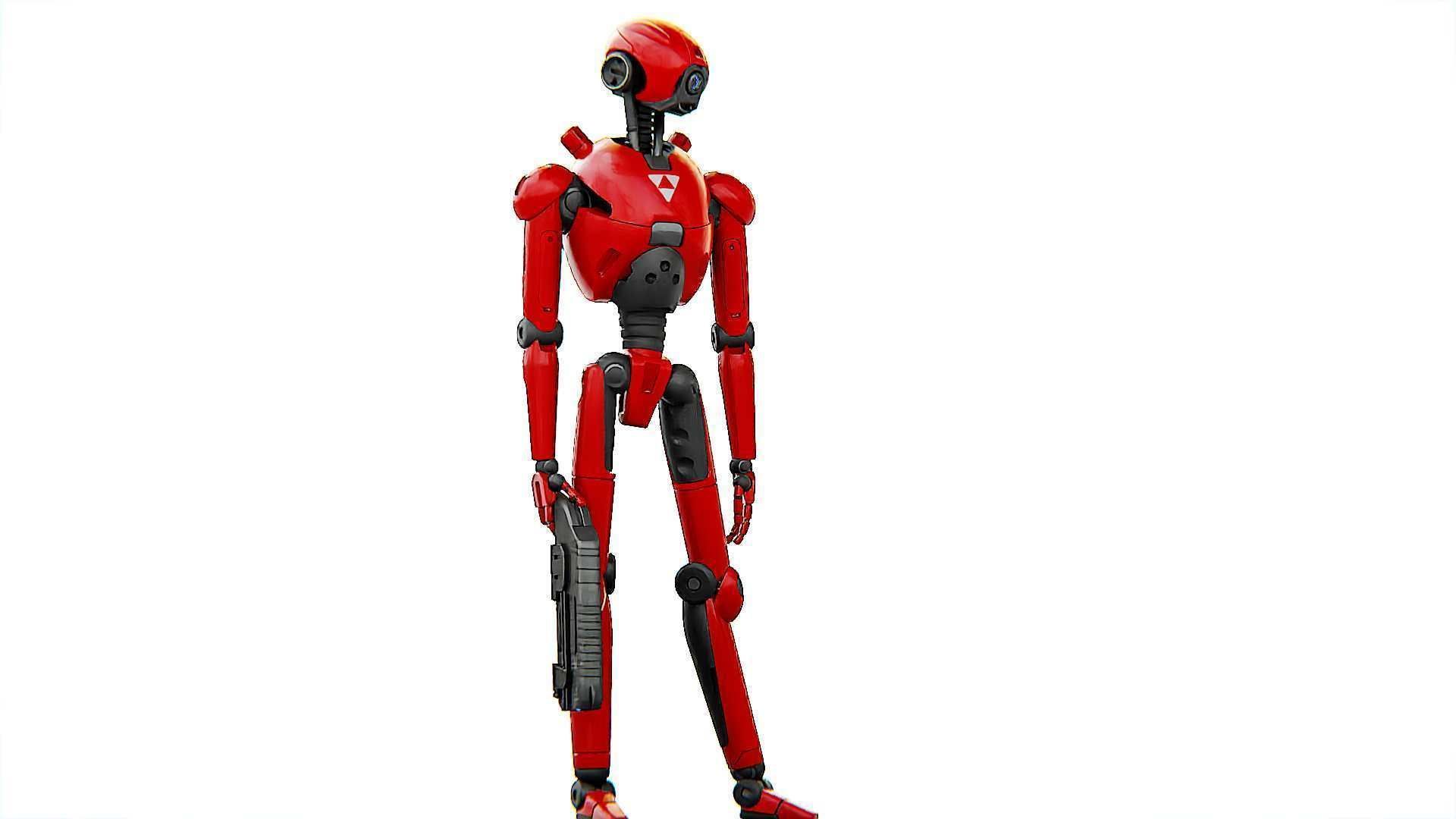 BATTLE DROID X-5000   RIGGED 3D model_22