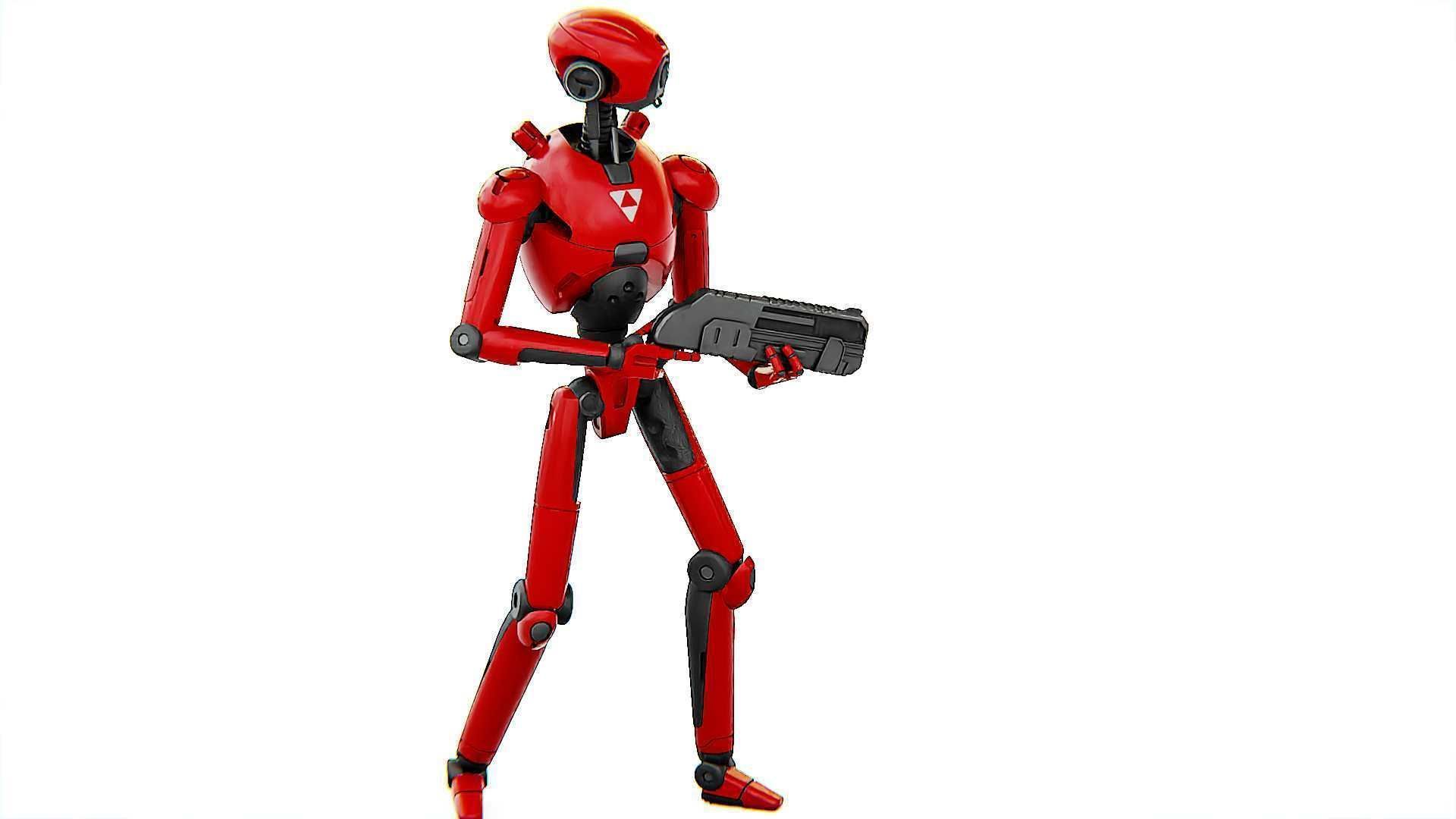 BATTLE DROID X-5000   RIGGED 3D model_10