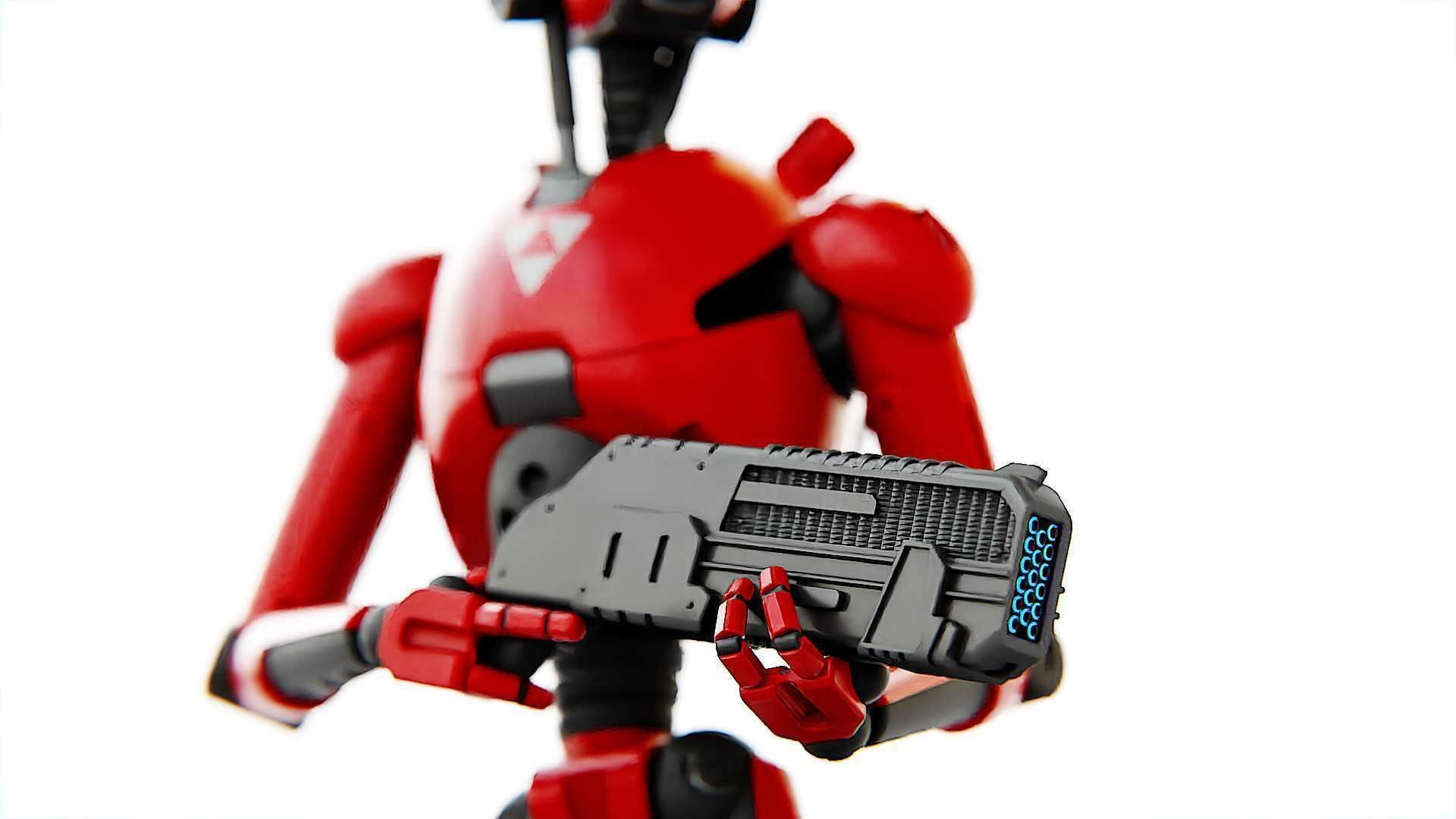 BATTLE DROID X-5000   RIGGED 3D model_17