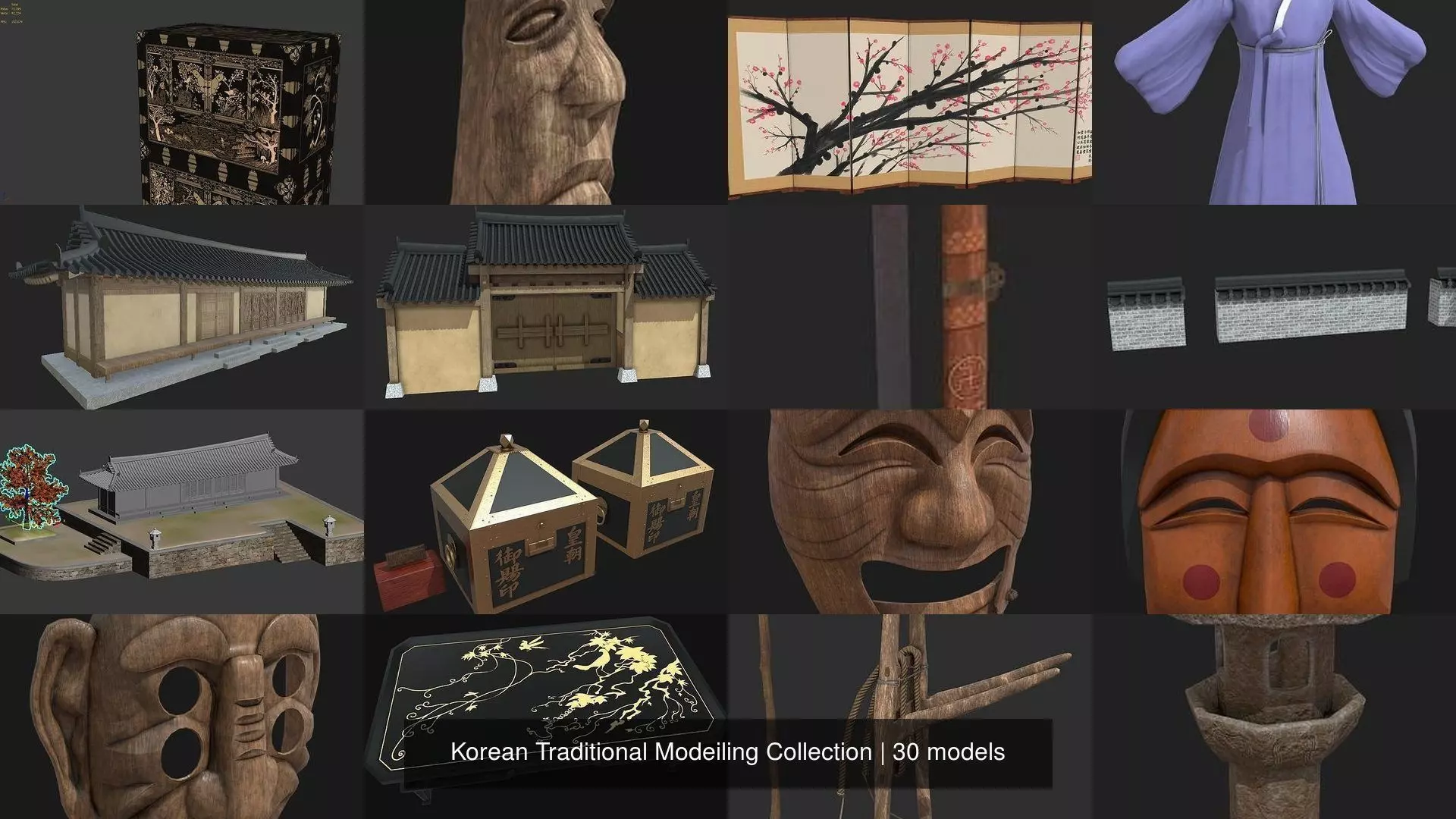 Korean Traditional Modeling Collection _0