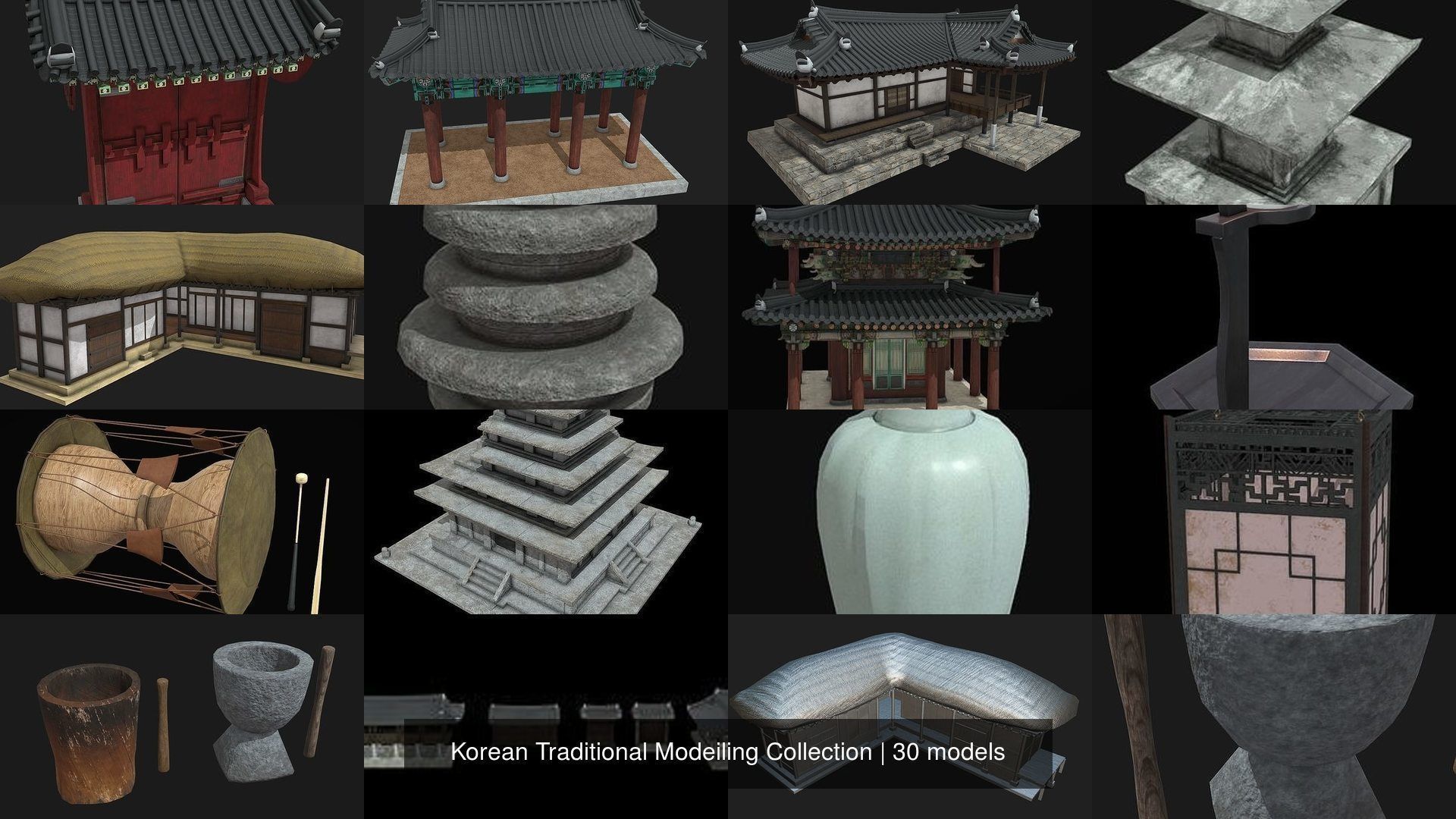 Korean Traditional Modeling Collection _2