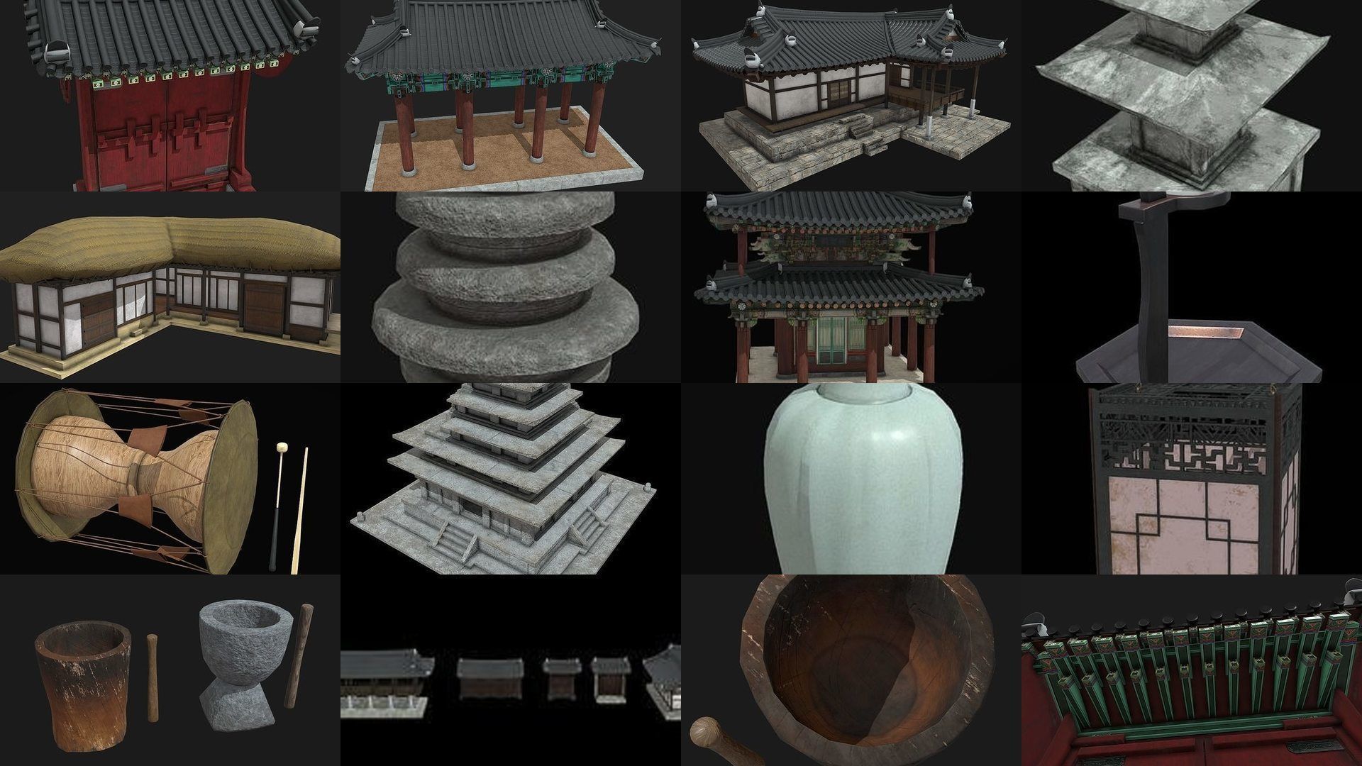 Korean Traditional Modeling Collection _1