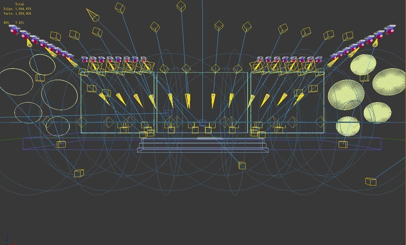 Concert party carnival stage 2 3D model_2