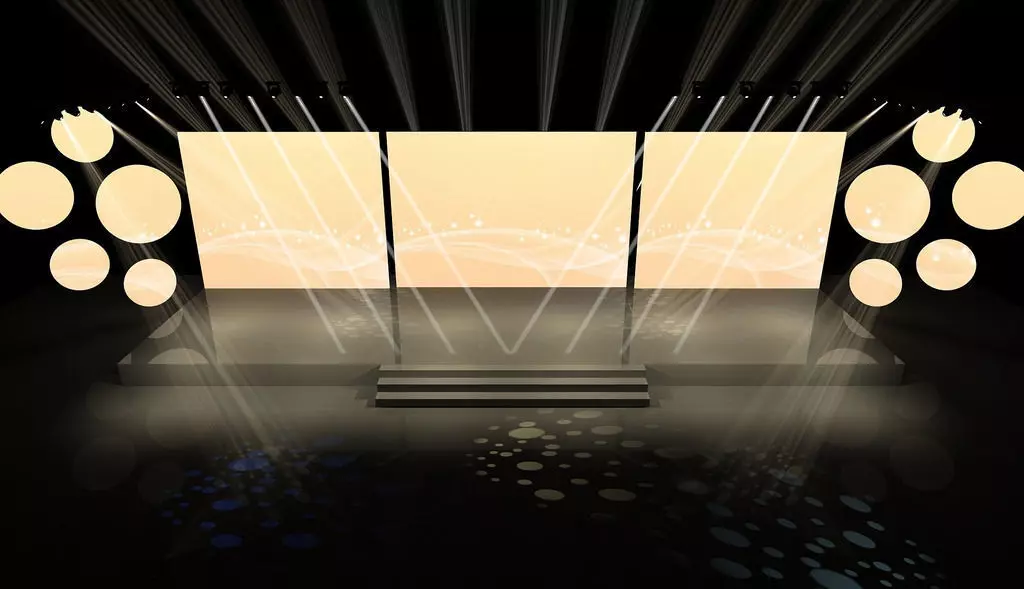 Concert party carnival stage 2 3D model_0