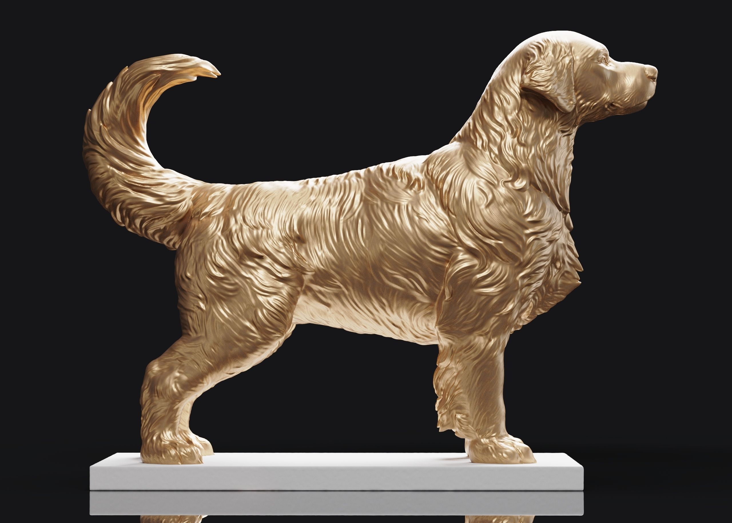 Golden Retriever  3D print model_1