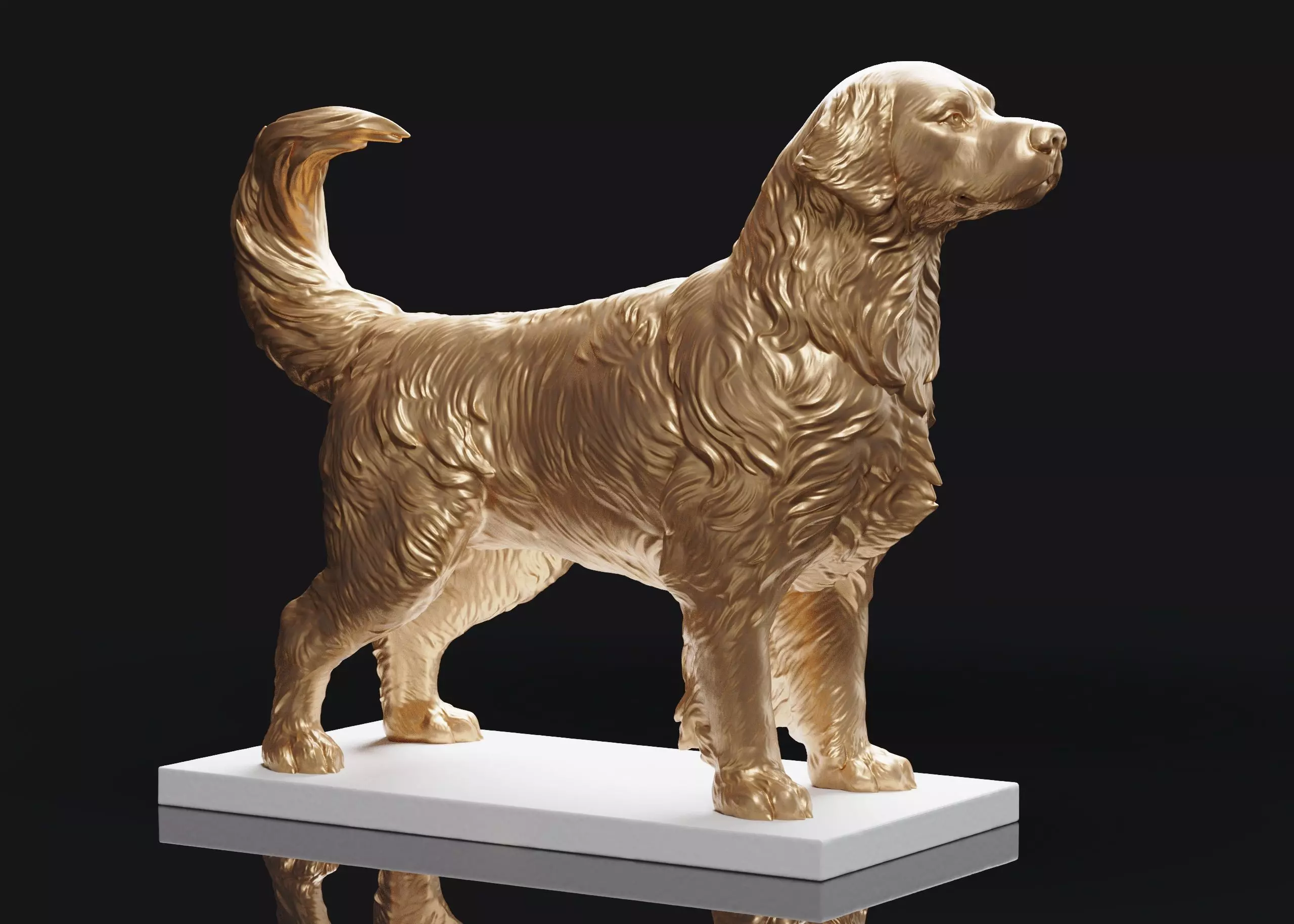 Golden Retriever  3D print model_0