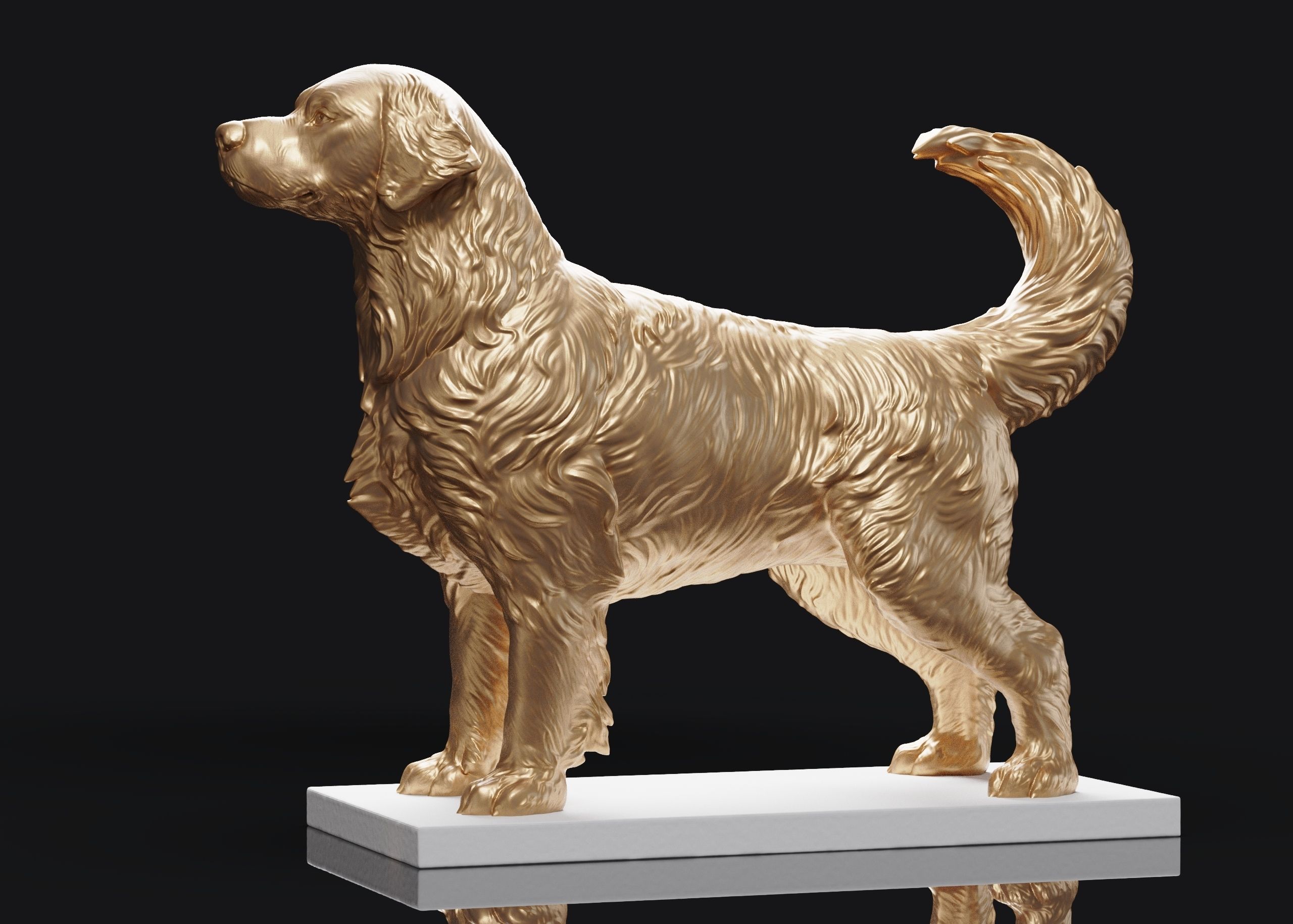 Golden Retriever  3D print model_2