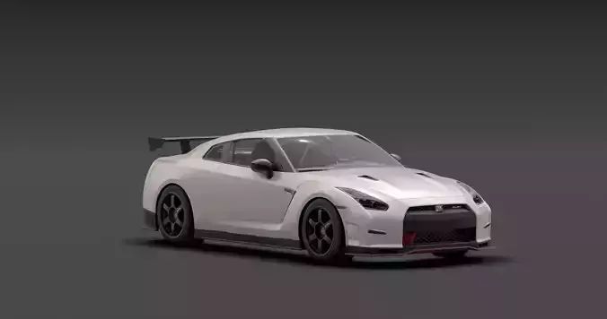 Nissan GTR - NISMO Low-poly 3D model