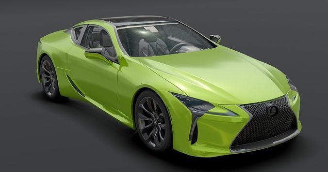 Lexus - LC 500 Low-poly 3D model