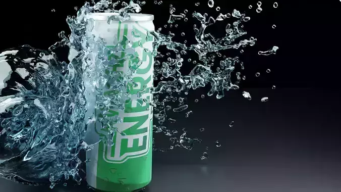 energy drink fluid animations