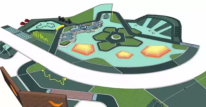 Playground 3D model