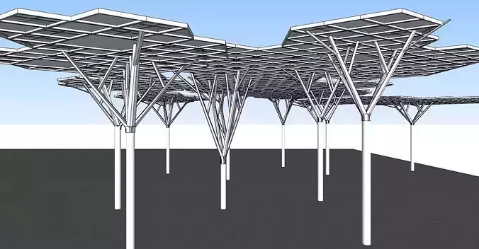 Landscape Shading pargola 3D model