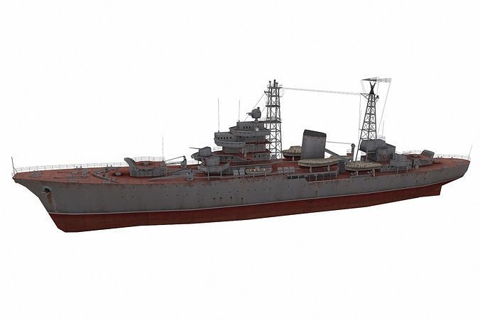 Don-class submarine Low-poly 3D model