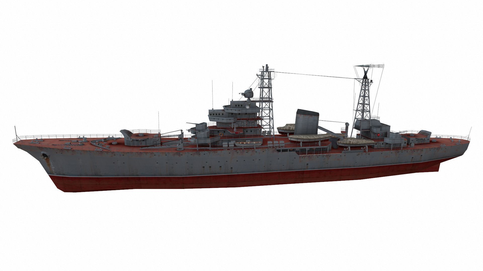 Don-class submarine Low-poly 3D model_1