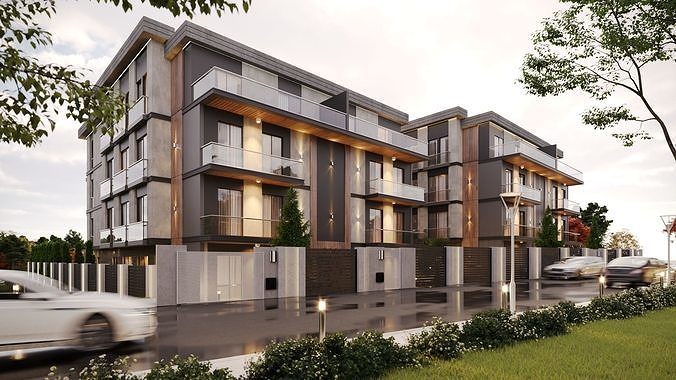Apartment Design Exterior 3D model 3D model 3