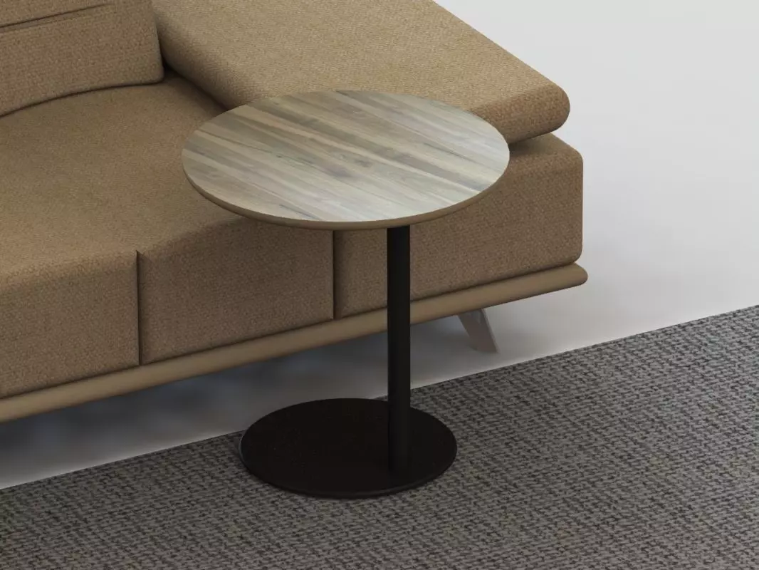 Side Table D500x500 3D model_0