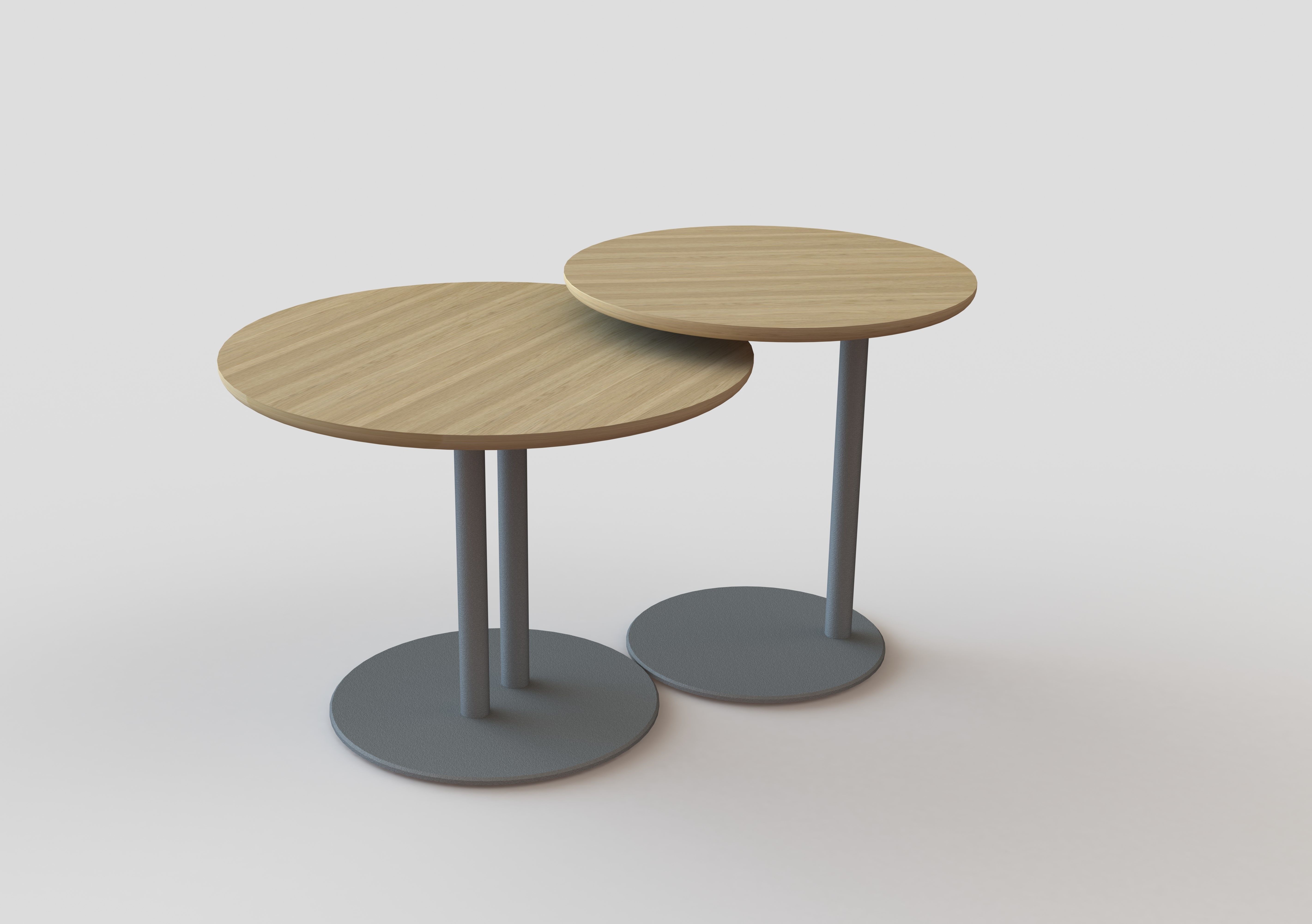 Side Table D500x500 3D model_3