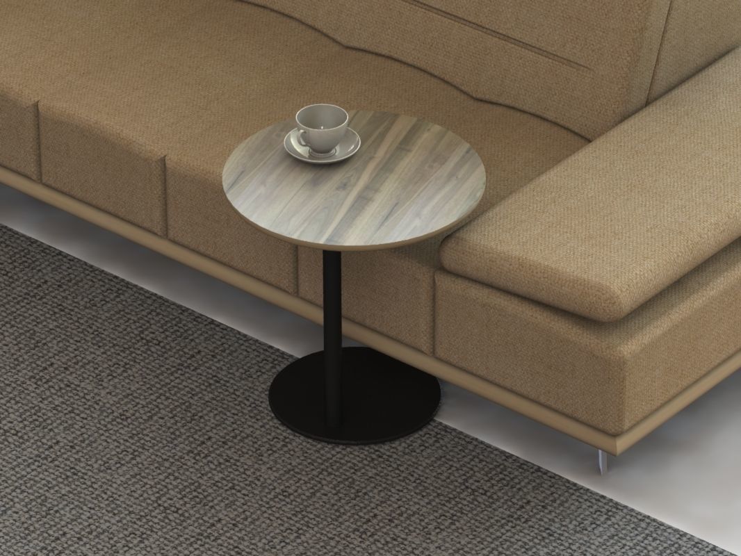 Side Table D500x500 3D model_1