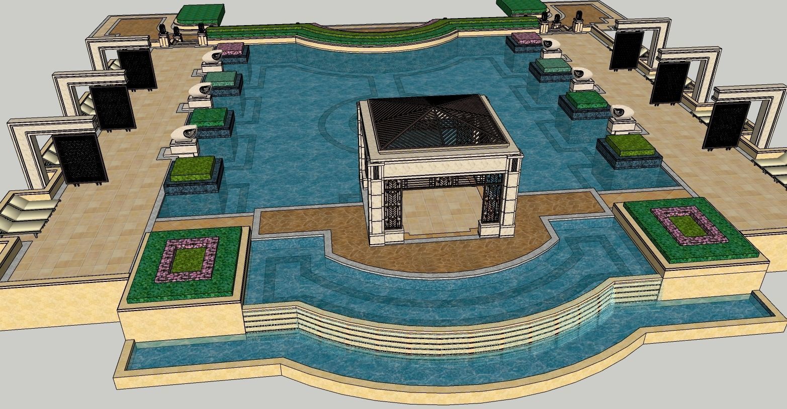 Free 3D Swimming-Pool Models 3D model_4