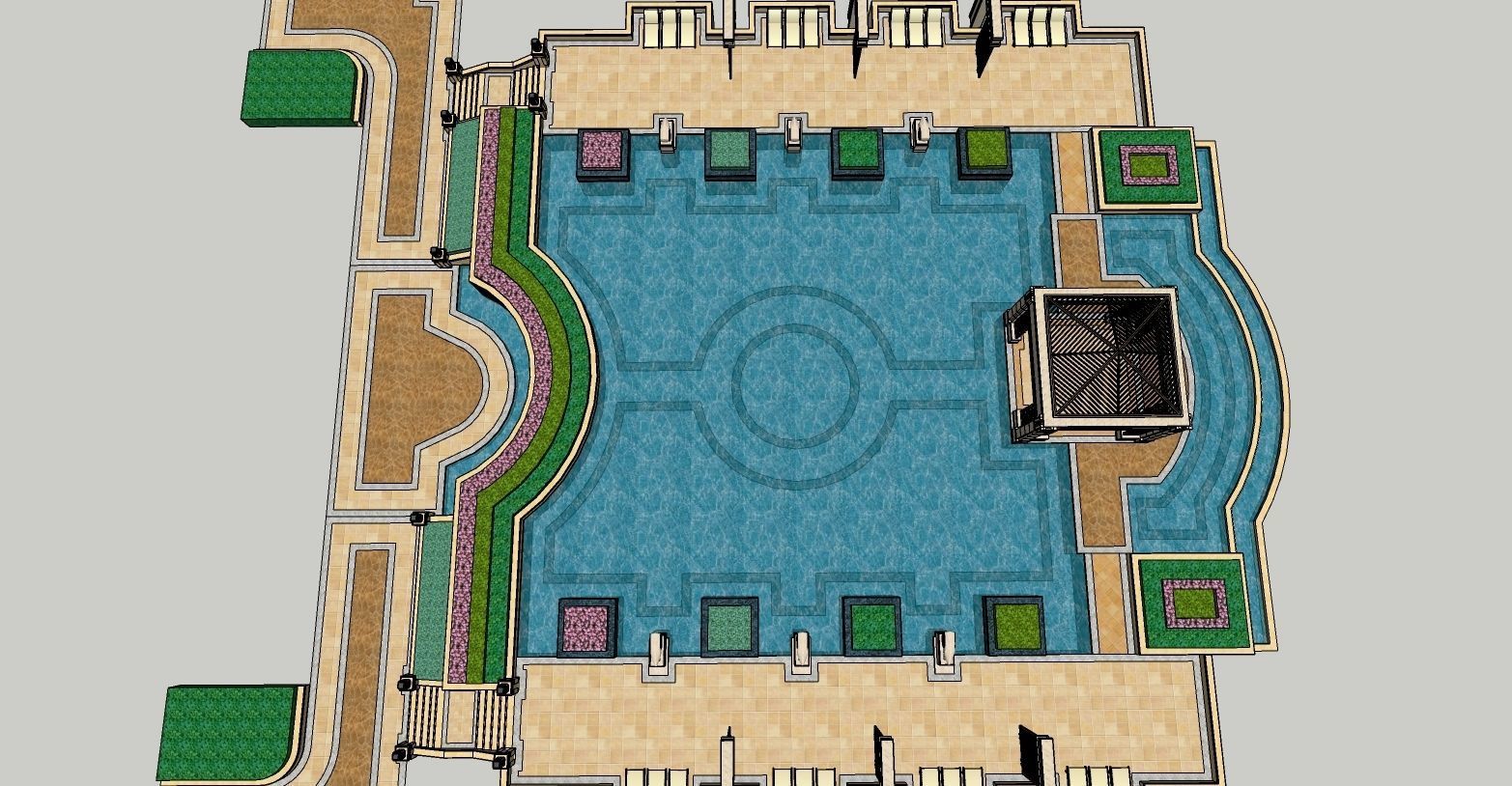 Free 3D Swimming-Pool Models 3D model_2