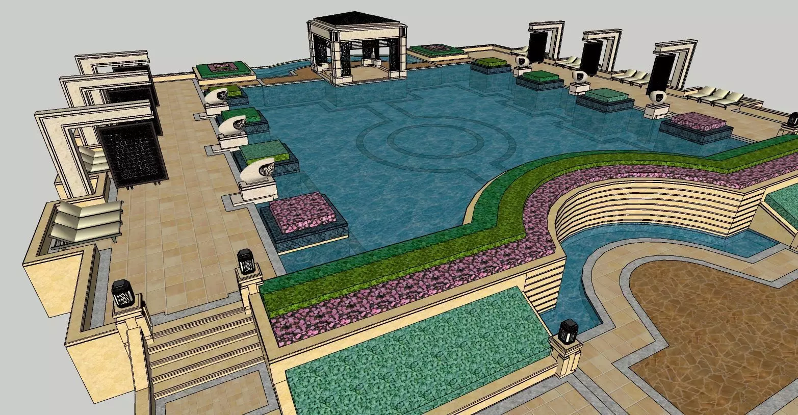 Free 3D Swimming-Pool Models 3D model_0