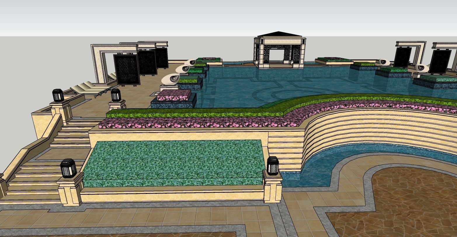 Free 3D Swimming-Pool Models 3D model_6