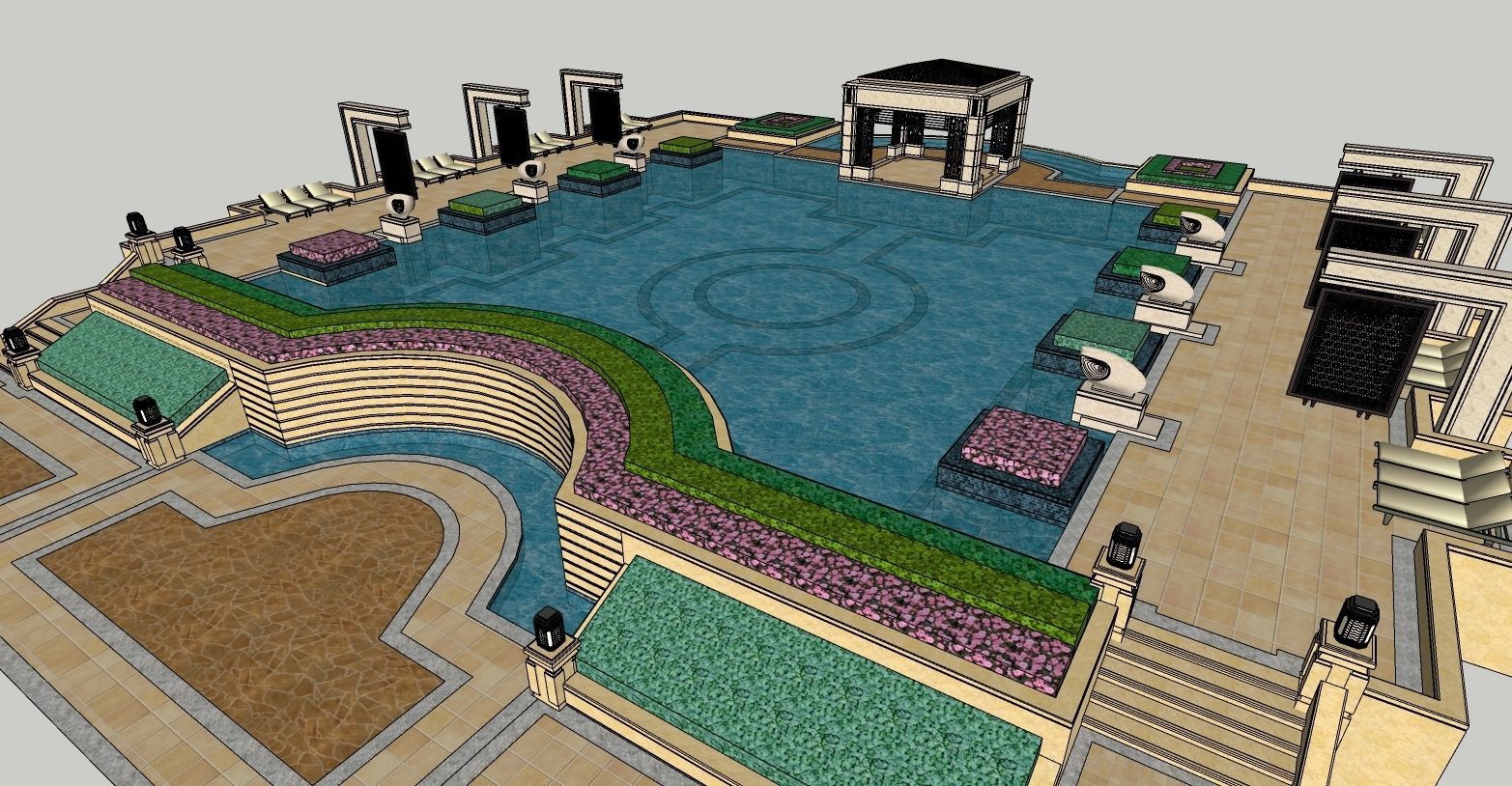 Free 3D Swimming-Pool Models 3D model_7