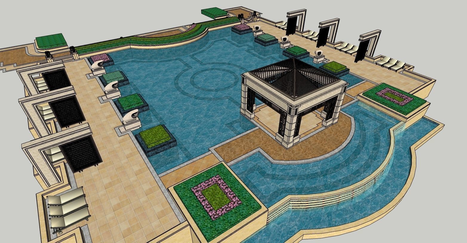 Free 3D Swimming-Pool Models 3D model_3