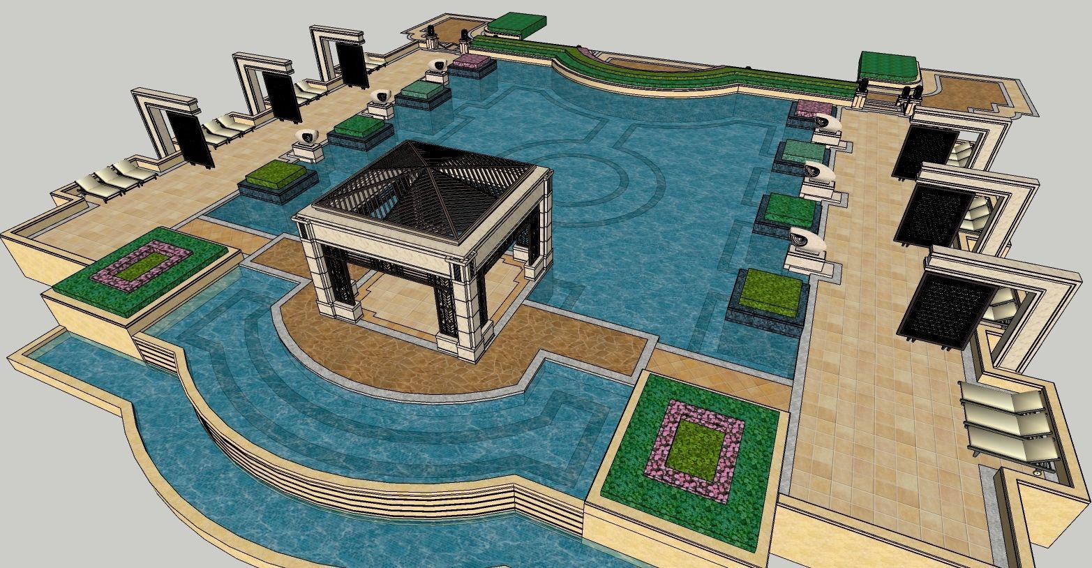 Free 3D Swimming-Pool Models 3D model_1