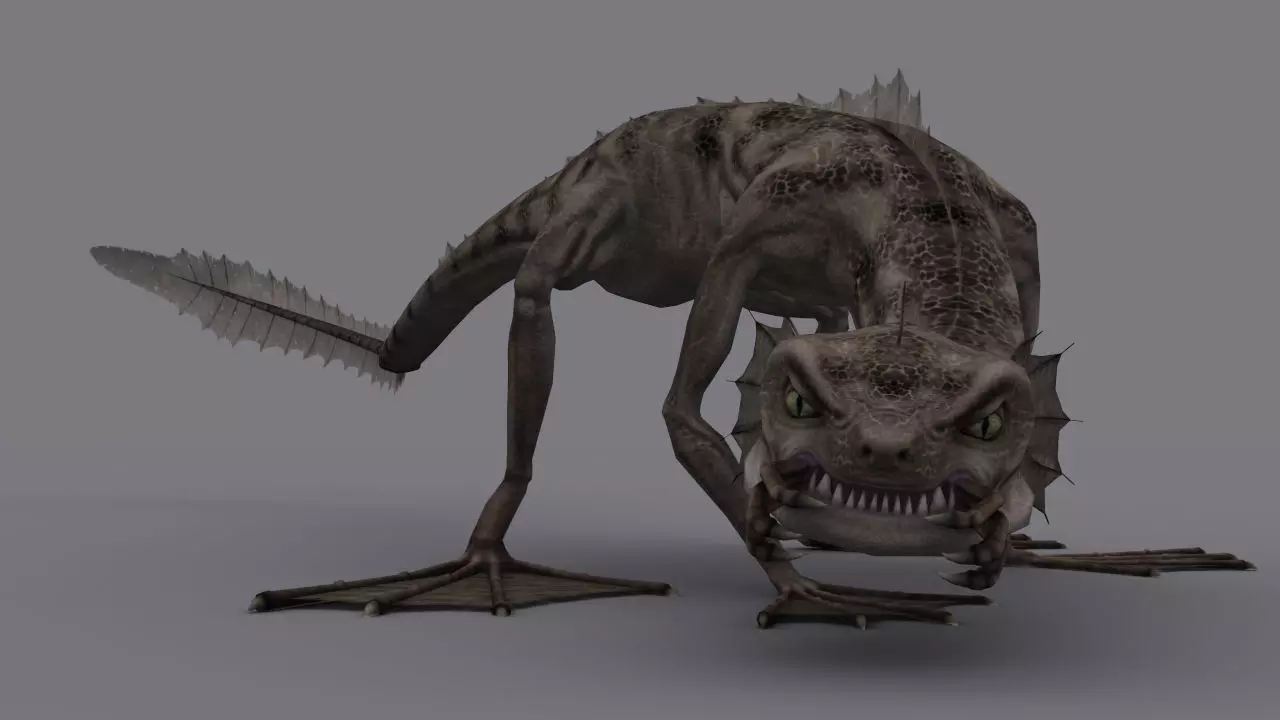 PROTOXOLOTH GAME READY ANIMATED MODEL Low-poly 3D model_0