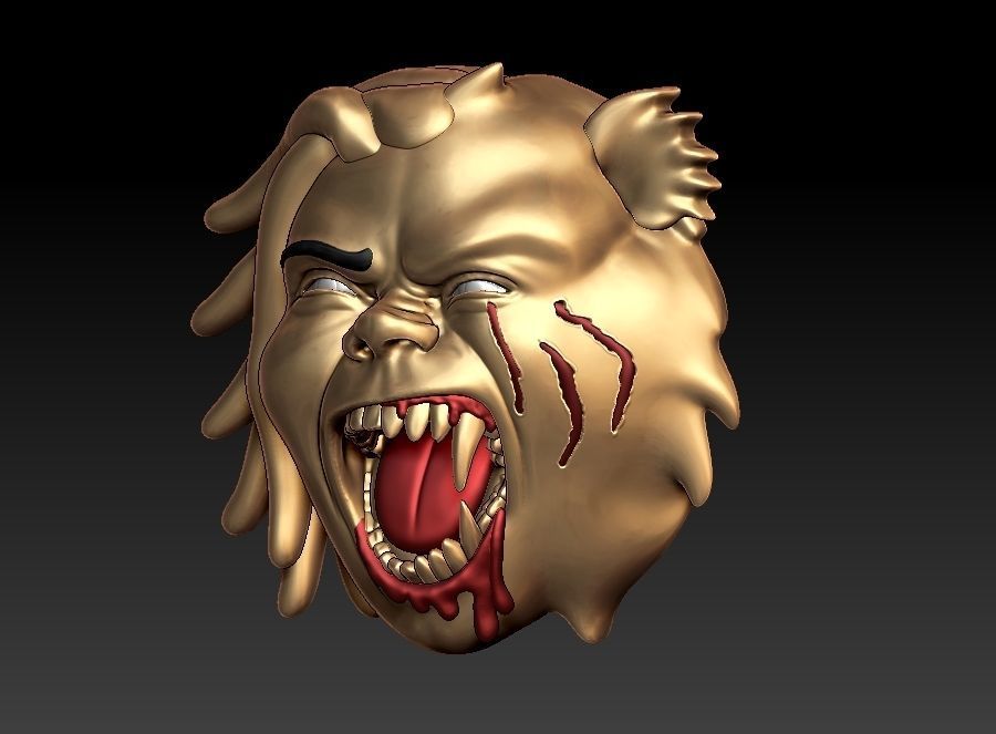 harming Half Man and Half Beast Round 3D print model_3