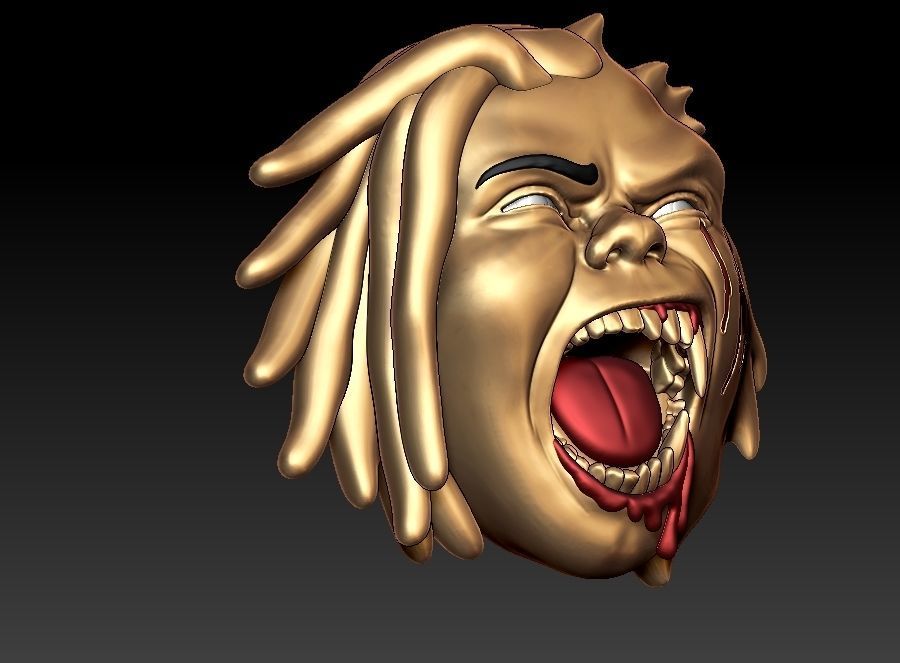 harming Half Man and Half Beast Round 3D print model_2