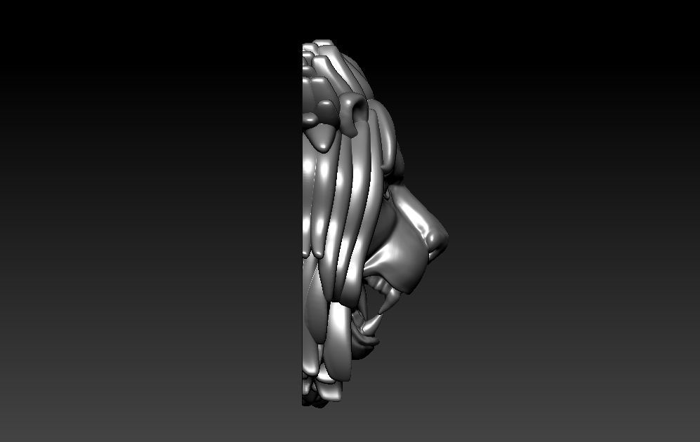 Lion Pendant 3D print model_6