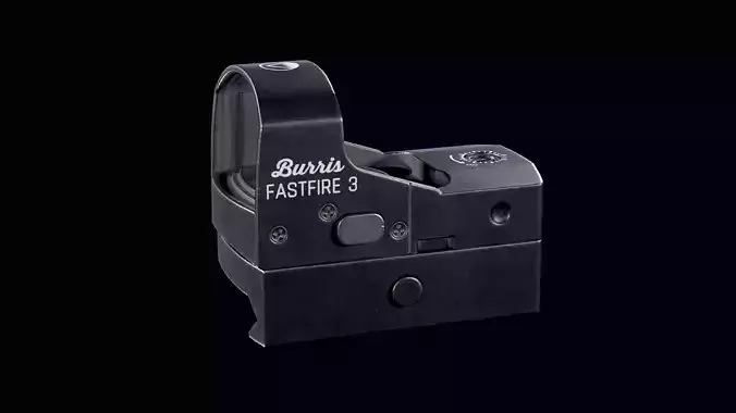 Burris FastFire 3 Red Dot Reflex Sight Low-poly 3D model