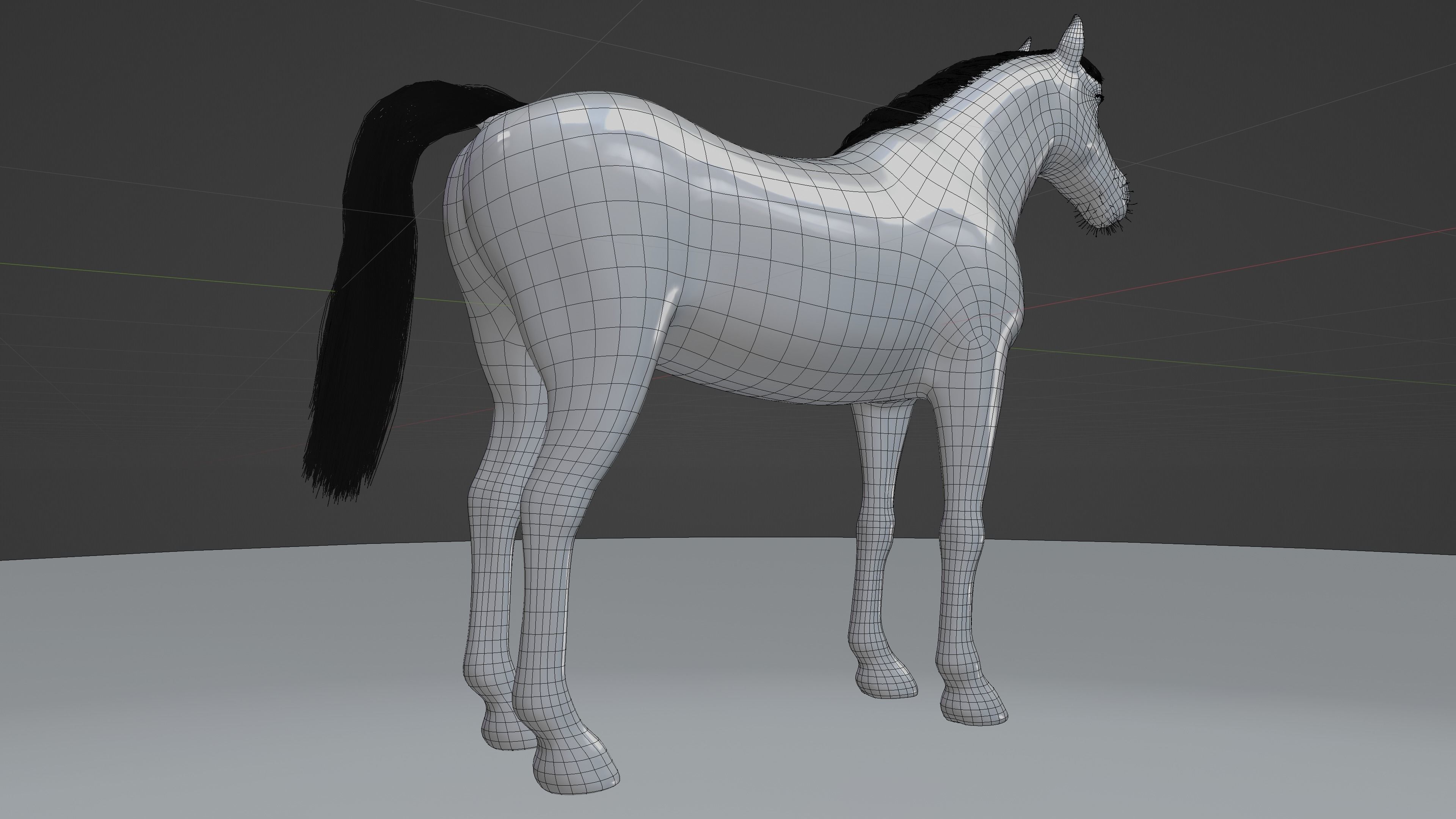 PBR Rigged Horse 4 styles 3D model_33