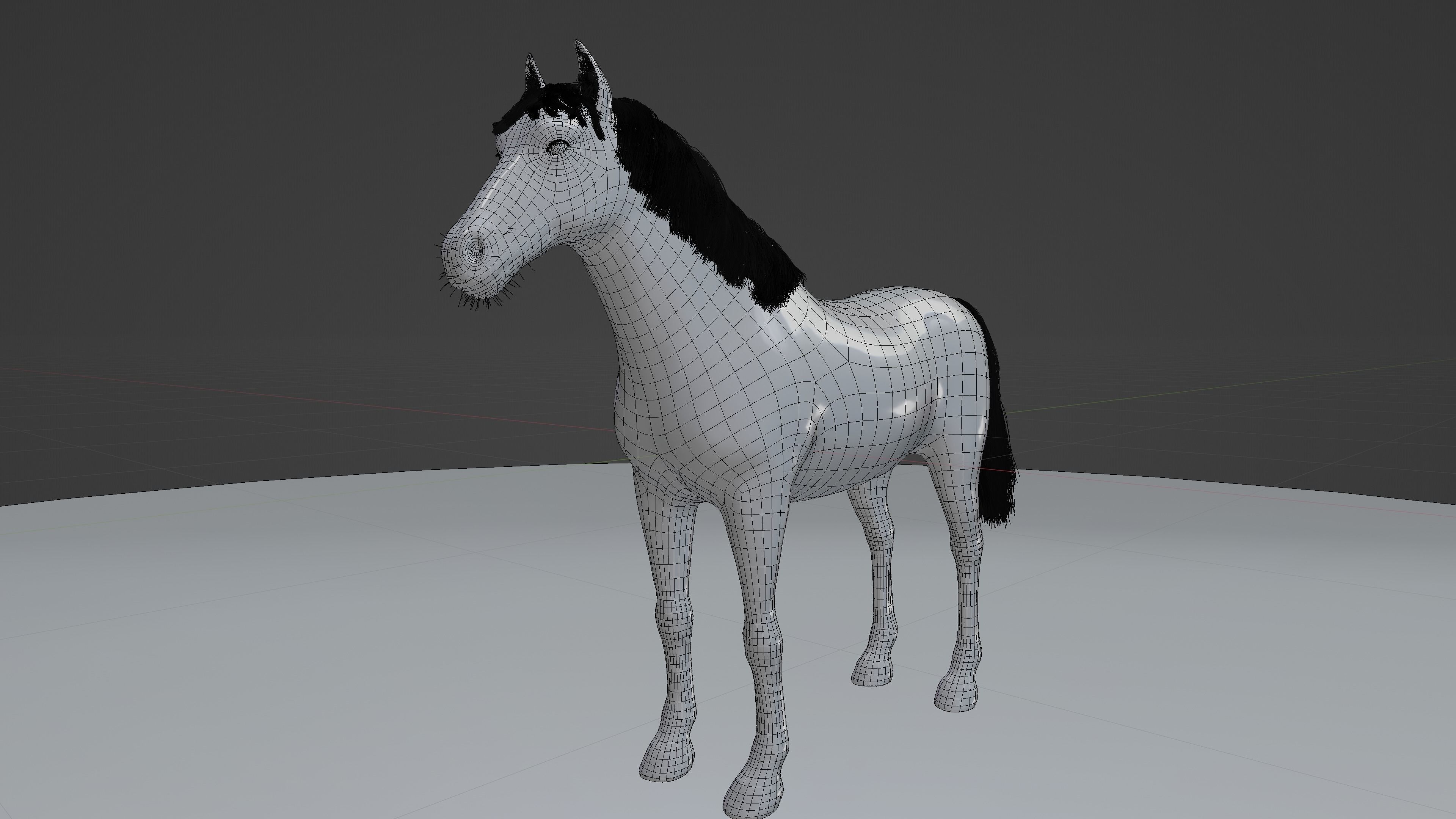 PBR Rigged Horse 4 styles 3D model_32