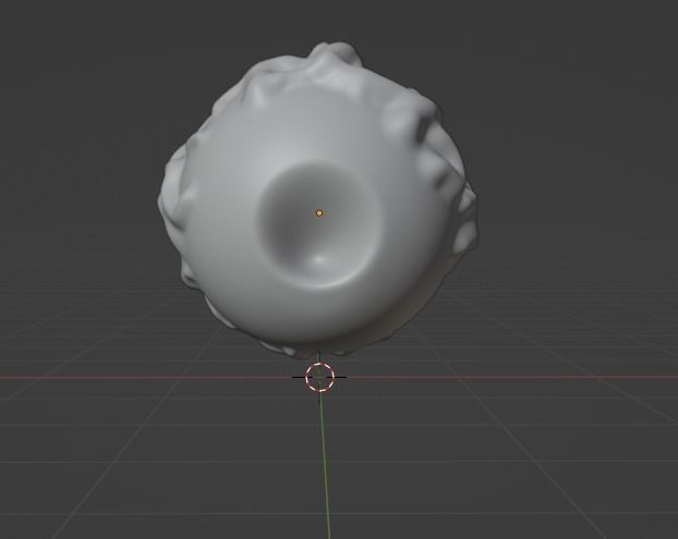 eye model  without textures and materials Low-poly 3D model_3