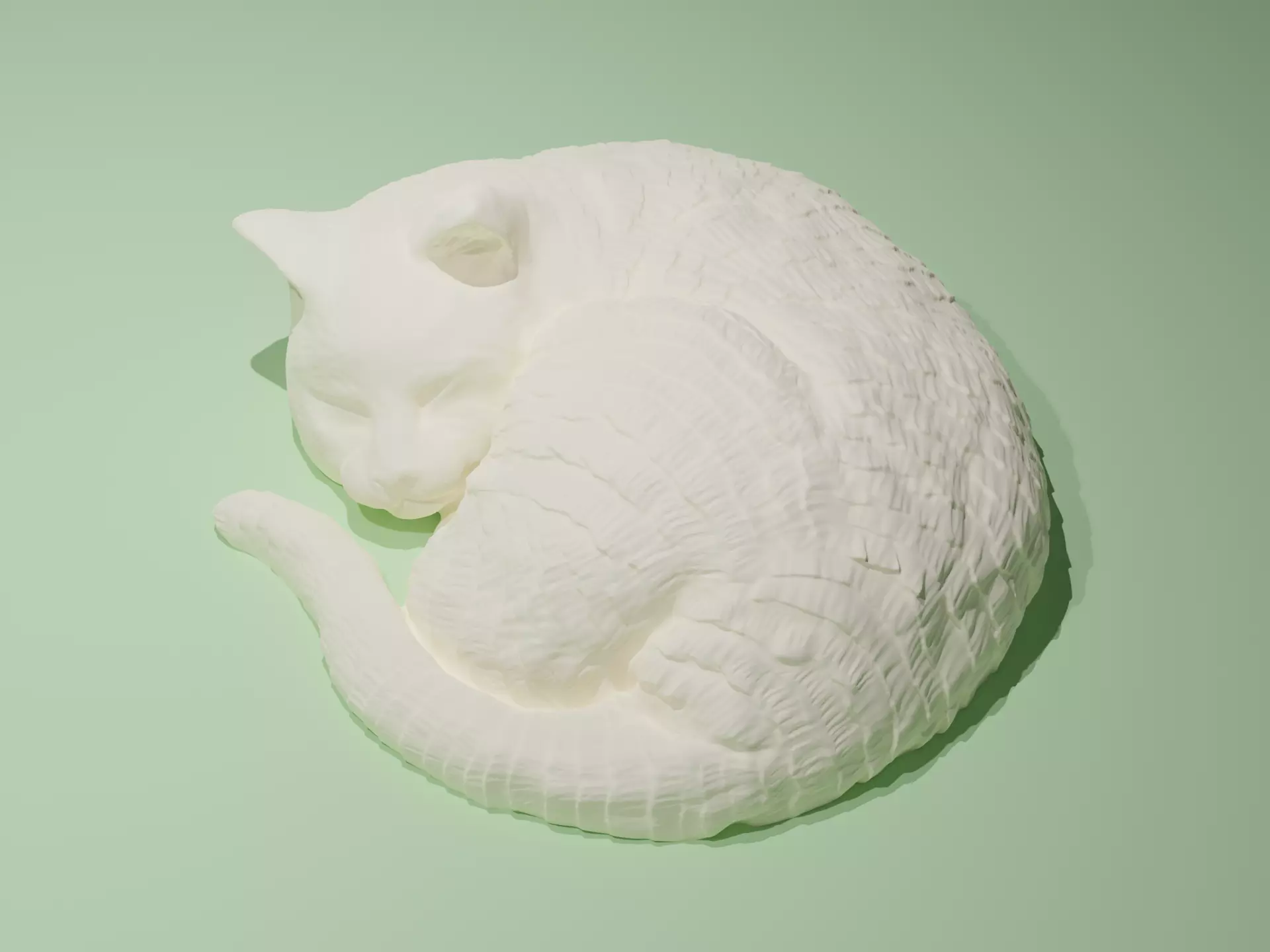 Sleeping Cat Free 3D print model