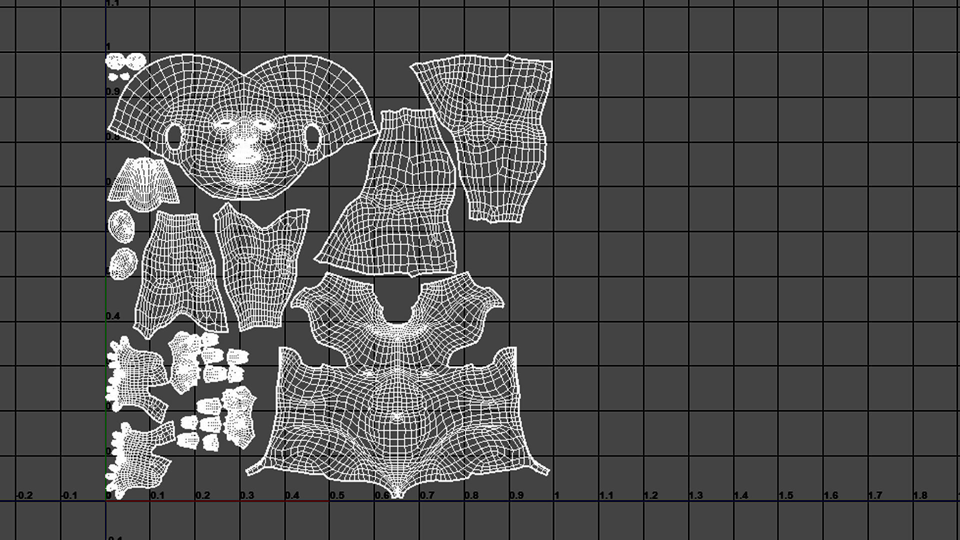 Fat Male BaseMesh Low-poly 3D model_7