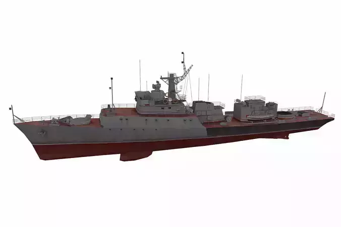 Grisha-class corvette Low-poly 3D model