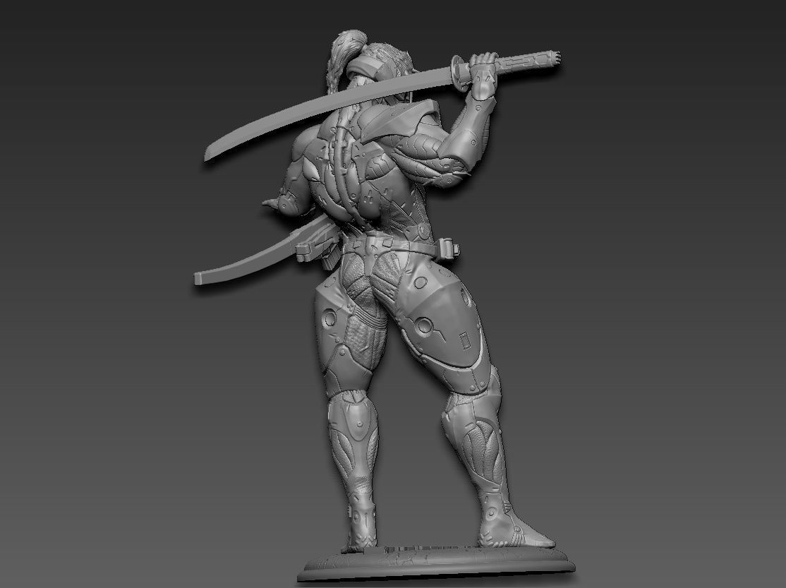 Metal gear rising jetstream sam 3D print model_9